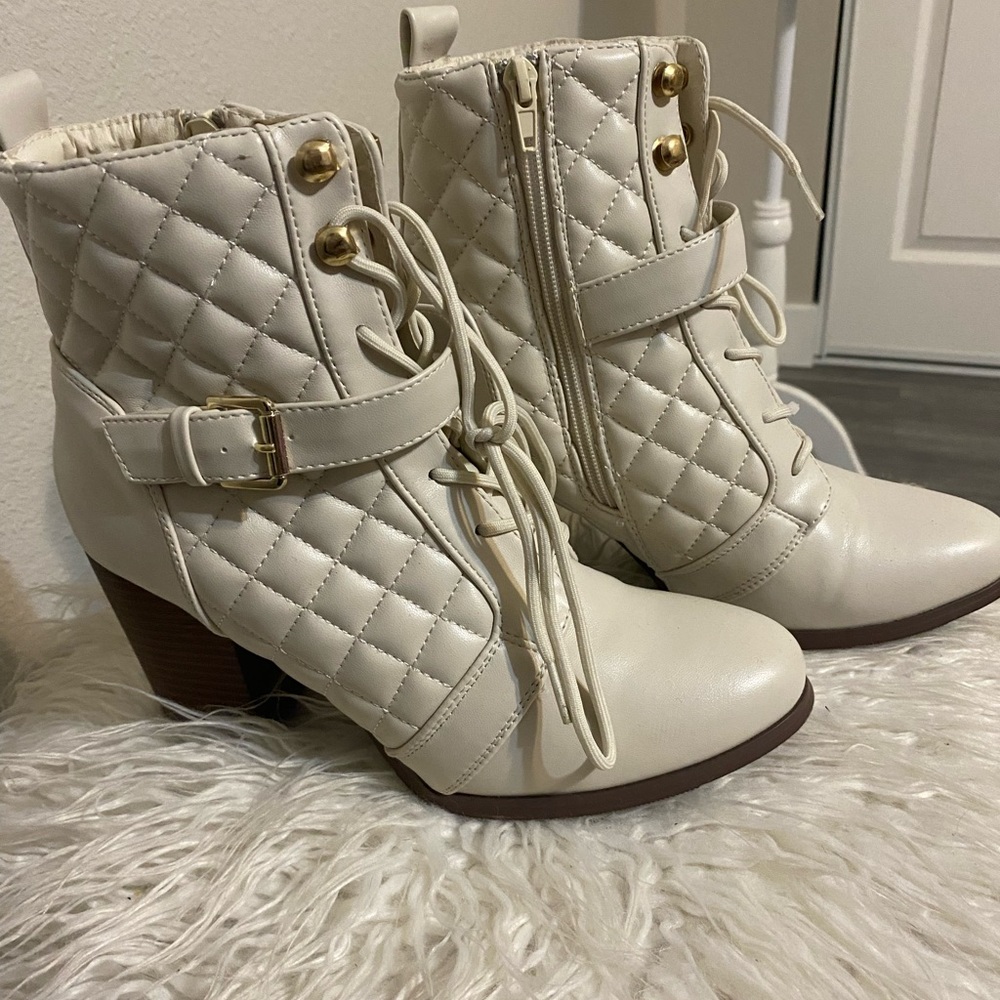 White booties